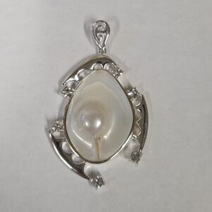925 Silver Blister Pearl Pendant